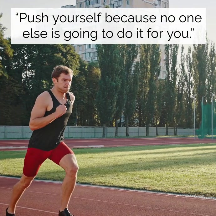 Best Workout Quotes | Motivational Quotes Square (1:1) template